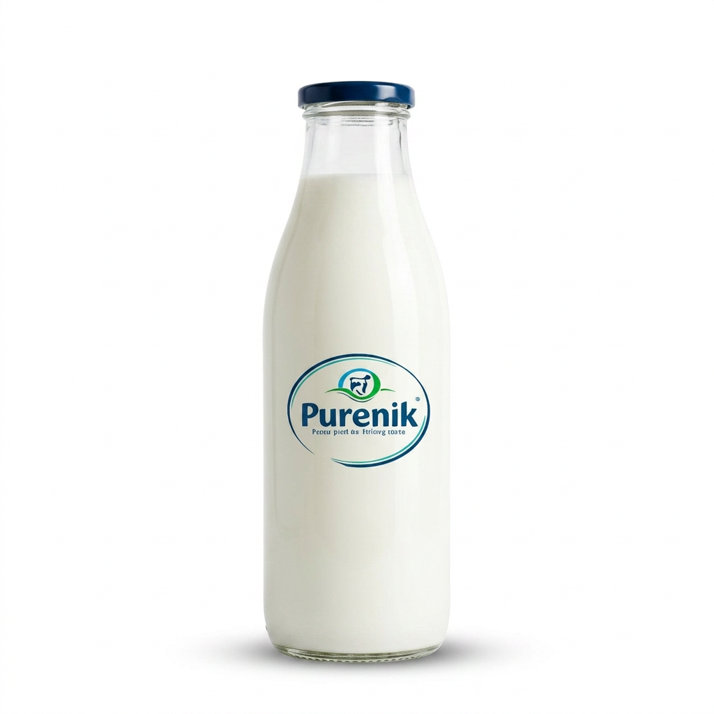 Cow Milk (1L) in premium glass bottle
